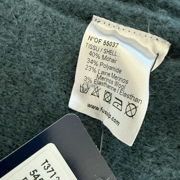 Fusalp Brushed Knitted Scarf In Blue - Picture 5 of 5